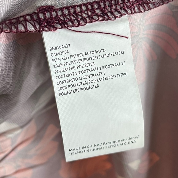 Anthropologie Tiny Floral Mini Tank Dress Red Size Small - Picture 3 of 5